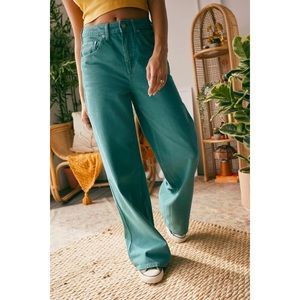 Teal flare BDG jeans